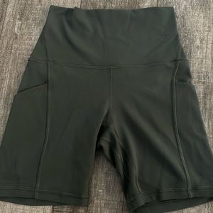 Lululemon align shorts dark forest size 2